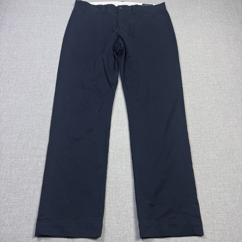 Polo Ralph Lauren Chino Pants Mens 32x30 Blue Cotton Straight Fit